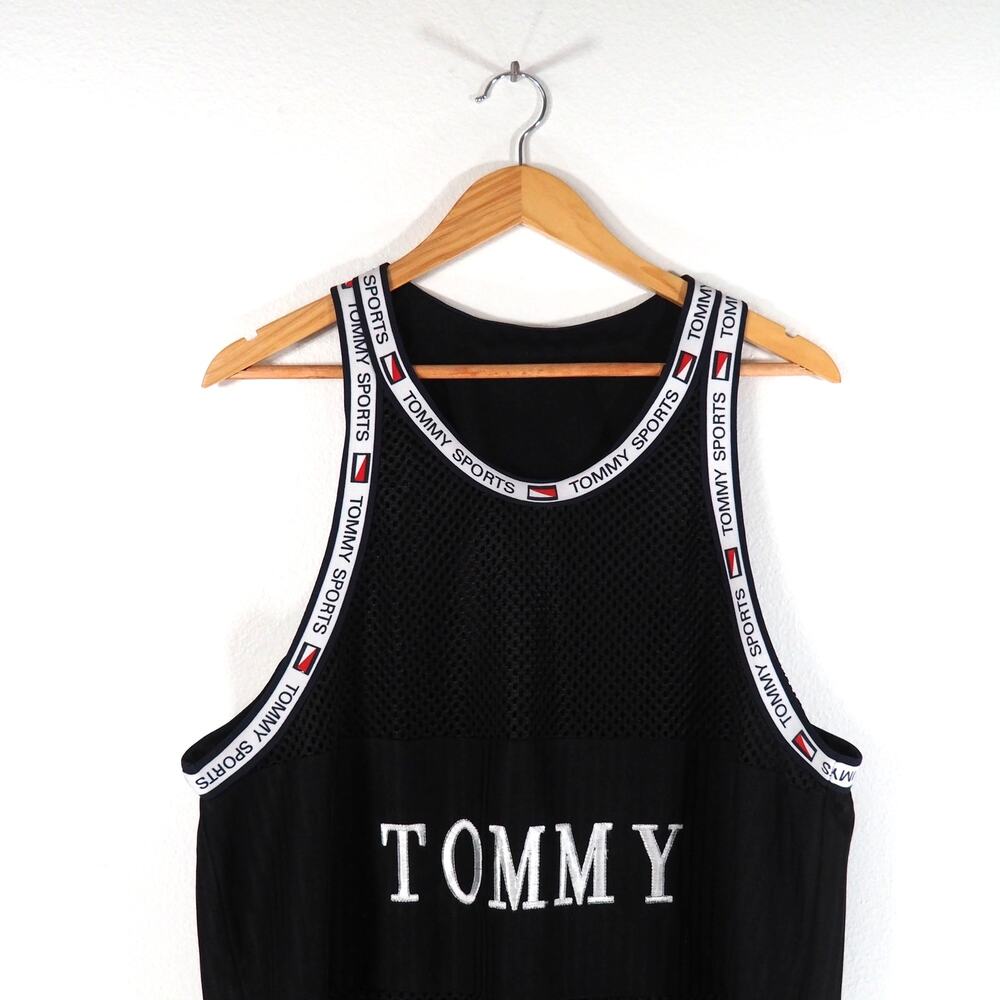 Vintage Tommy "Sports" Hilfiger Mesh Tank Top  - Size L/XL